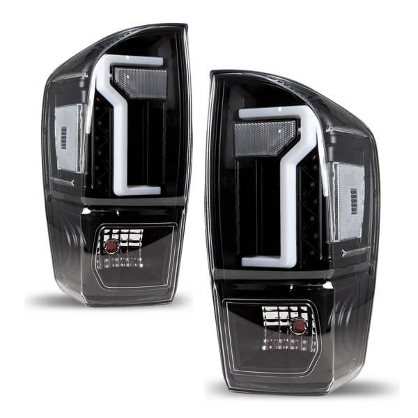 Winjet - Winjet LED TAIL LIGHTS-BLACK / CLEAR - CTWJ-0466E-BC