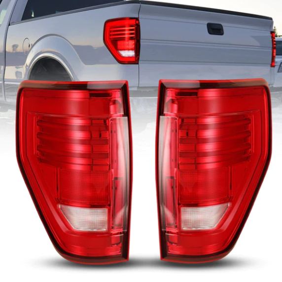 Winjet - WINJET LED TAIL LIGHTS-CHROME / RED - CTWJ-0706-CR-SQ