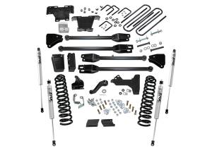 2011 - 2016 Ford Superlift 6in. Lift Kit w/FOX Shocks-11-16 F250/350 4WD Diesel w/4-Link Arms - K237F