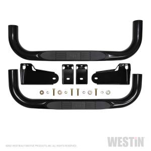 Westin - 2019 - 2022 GMC, Chevrolet Westin E-Series 3 Round Nerf Step Bars - 23-4115 - Image 1