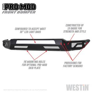 Westin - 2019 - 2022 Ram Westin Pro-Mod Front Bumper - 58-41075 - Image 2