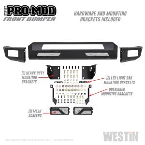 Westin - 2019 - 2022 Ram Westin Pro-Mod Front Bumper - 58-41075 - Image 7