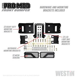 Westin - 2020 - 2022 GMC, Chevrolet Westin Pro-Mod Front Bumper - 58-41225 - Image 8