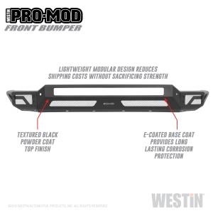 Westin - 2020 - 2022 GMC, Chevrolet Westin Pro-Mod Front Bumper - 58-41225 - Image 9