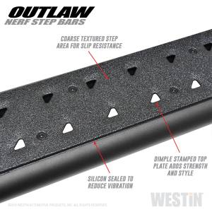 Westin - 2015 - 2022 Ford Westin Outlaw Nerf Step Bars - 58-53945 - Image 5