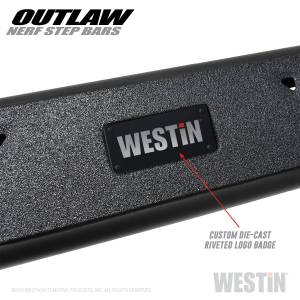 Westin - 2019 - 2022 GMC, Chevrolet Westin Outlaw Nerf Step Bars - 58-54135 - Image 7