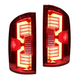 Winjet - WINJET LED TAIL LIGHTS-CHROME/RED - CTWJ-0707-CR-SQ - Image 3